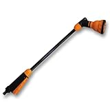 pokm toolsmarket - Gießstab 65cm mit 7 Funktionen Sprühbilder & QUICK STOP - Gartenbrause...
