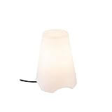 SLV Außen-Tischleuchte KIROCONE, Outdoor Tischlampe, E27, Kunststoff-Leuchtschirm, IP44 Schutzart,...