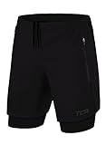 TCA Ultra Laufhose Herren 2 in 1 Kurze Sporthose Trainingsshorts Laufshorts mit integrierter...