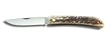 AUSONIA - 23247 Messer für Jagdjagd 19 cm mit satinierter Klinge AISI420 7,5 cm mit Nagel und Griff...