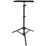 LOORGVEL Höhenverstellbarer Projektorständer mit rutschfestem Ablagetablett Kompaktes Projektor...