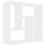 vidaXL Wandregal mit 5 Fächern Hängeregal Wandboard Bücherregal CD DVD Regal Dekoregal...