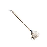 UPKOCH Baumwollkopf Basting Barbecue Mop mit Langem Hartholzgriff Saugfähige Grillbürste zum...