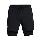 Under Armour Herren UA Launch 5'' 2-in-1 Short, Laufshorts aus leichtem Stretchgewebe, kurze...