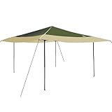 Pop-up Pavillon mit Montagezubehör, Gerätezelt mit Sonnenschutz Spitzdach & Tragetasche für...