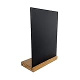 FUNOMOCYA Holz Tischkreidetafel mit Robustem Sockel Wiederverwendbares Mini kreideboard für Bars...