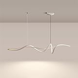 Linearer Kronleuchter in Spiralform, LED, für Esszimmer, Küche, Schlafzimmer, Wohnzimmer,...