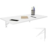 KDR Produktgestaltung Wandklapptisch Schreibtisch Tischplatte 80x40 cm in Weiß Klapptisch Esstisch...