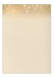 SIGEL DP633 Briefpapier Weihnachten 'Golden Christmas Night', A4, 25 Blatt, Weihnachtsbriefpapier...