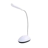 JTQYFI Batteriebetriebener LED Schreibtisch Lampe 360 ​​Grad Rotation Lesungstisch Nachtleuchte...