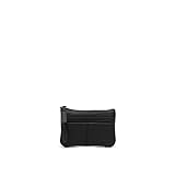 MISAKO Bora Herrenbrieftasche - Elegante Herren-Brieftasche aus Kunstleder Schwarz 8 X 11 X 1 cm