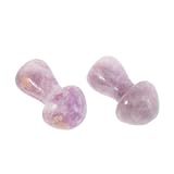 LOORGVEL 2 Stück Teiliges Natürliche Steinpilz skulpturen Dekorative Pilzformen aus Langlebigem...