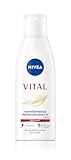 NIVEA VITAL Verwöhnende Reinigungsmilch, Gesichtsreinigungsmilch für reife Haut entfernt Make-Up...