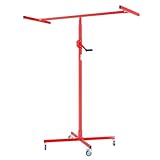 Wiltec Plattenheber bis max. 50 kg, Höhe 190-330 cm, Montagehilfe für Trockenbau, Paneelheber mit...