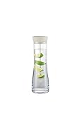 blomus Wasserkaraffe -DRIWA- aus Glas, 1 Liter, Glaskaraffe mit Deckel-Ausgießer und Fruchtspieß...