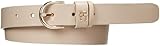 Tommy Hilfiger Damen Gürtel Essential Effortless 2.5 Ledergürtel, Beige (White Clay), 75 cm