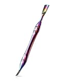 FERYES Nagelhautschieber mit Gabel, 2-in-1 Nagelhautschneider Nagelpflege-Werkzeug, Edelstahl...