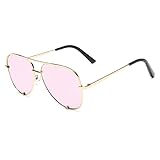 XKUN Sonnenbrille Klassische Metall -Sonnenbrille Alloy Sonnenbrille Für Frauen -Gradientenlinsen...