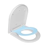 TODOT WC-Sitz für die Familie, D-Form, Toilettensitz mit magnetischem Kindersitz, Sturzbremse und...