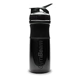 GymBeam Shaker Sportmixer All Black 760 ml – Praktischer Protein Shaker mit Mixer-Ball, BPA-frei,...