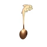Espresso-Löffel, Edelstahl, kurzer Griff, Kaffeelöffel, Rührlöffel, kreativer Delfinkopf,...