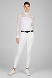 Pikeur Laure Mc Crown (FFL) Ganzbesatz Damen Reithose White Turnierreithose (44)