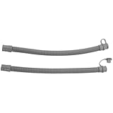 BAZEITFLOW 2 Stück Flexibler Badewannenablauf Verlängerungsschlauch 33cm Geräuscharmer...