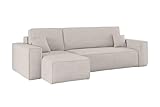 Kaiser Möbel Ecksofa Best mit schlaffunktion und bettkasten - Modern Design Couch, Sofagarnitur,...