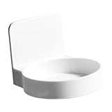 PEPLAYTAL Badezimmer Wandregal Weiß Punching Aufbewahrungshalter Platzsparendes Wandmontiertes...
