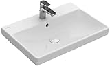 Villeroy & Boch 41586501 Rechteckiges Waschbecken, rechteckig, Weiß, 650 mm, 470 mm, 19 kg