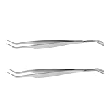 BESPORTBLE 2 Stück Edelstahl Flohzange mit Rutschfestem Griff Ergonomisch Geformt zum Sicheren...