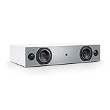 Nubert nuBox AS-225 | Weiße Soundplate mit Grauer Front | Für Streaming | TV-Lautsprecher mit...