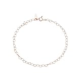 Homxi Damen Kette Armband Roségold 750 18 K, Hohl Herz, 16 CM Lang, Armband Rosegold Damen