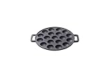 SKOTTSBERG Gusseisen Poffertjespfanne - Ø 24 cm – vorgebrannt & PFAS‑frei, robust &...