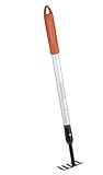 BLACK+DECKER Gartenrechen 5-Zahn - Verstellbar von 66 bis 100 cm - Karbonstahl, Fiberglas und PVC -...