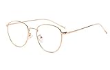 Blaulichtfilter Brille Damen Herren Metall Frame Retro Blockieren Blaulicht Gaming brille...