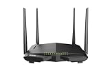 Tenda V12 Modem Router(AC1200 300 Mbit/s bei 2,4GHz + 867 Mbit/s bei 5GHz, 3x Gigabit-LAN-Port +1x...