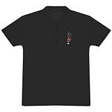 Azeeda Groß 'Dudelsack-Spieler' Erwachsene Polo Shirt/T-Shirt (Schwarz) (PL00182018)