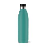 Emsa N31110 Bludrop Color Trinkflasche, 0,7 Liter, 100 % dicht, Quick-Press Verschluss,...