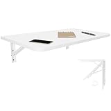 KDR Produktgestaltung Wandklapptisch Schreibtisch Tischplatte 70x40 cm in Weiß Klapptisch Esstisch...