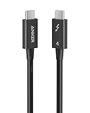 Anker Thunderbolt 4 Kabel, 8K/4K Display, 40 Gbit/s Datentransfer, 240W USB-C Ladekabel, kompatibel...