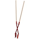 blizz-z Profi Erdlochausheber mit Buchenholz-Stiel und Stahl-Schaufelblätter (Gesamtlänge 152 cm)...