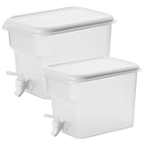 2 PCS-Getränkespender mit Wasserhahn 3, 5 l ＆ 5L Kühlschrank Wasserspender mit und lecksicherem...