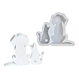 Handgefertigte Silikon-Formen für Hunde und Katzen, Ornament, Tiergussformen für Zuhause,...