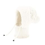 Damen Wintermütze mit Ohrenklappen und Bommel - Weiche Strickmütze im peruanischen Stil |...