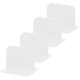 BRIGHTFUFU 4 Stück Laufgitter Stabilisator Selbstklebender Kunststoff Bodenfixierer Rutschfeste...