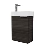 Planetmöbel Waschtisch mit Unterschrank 40 cm Waschbeckenunterschrank, Badmöbel-Set mit...