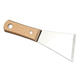 Alipis Polierter Edelstahl Spachtel mit Massivholzgriff Rostfreier Flächenspachtel für...