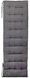 Brandsseller Bankauflage Bankkissen Outdoor/Indoor 27er Steppung (Anthrazit, 150x40x4cm)
