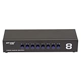 AV Switch Box Switcher 8 Way Port RCA Stereo Audio Video Composite Selector